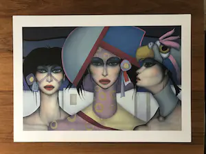 Jef van Tuerenhout - Mooi kleurrijk werk - Vrouwenhoofden kopen? Bied vanaf 55!