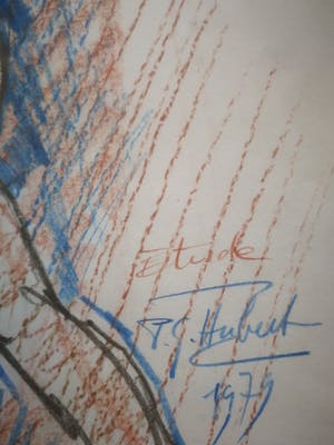 Paul Gabriel Hubert - Naakt. Staande vrouw. kopen? Bied vanaf 59!