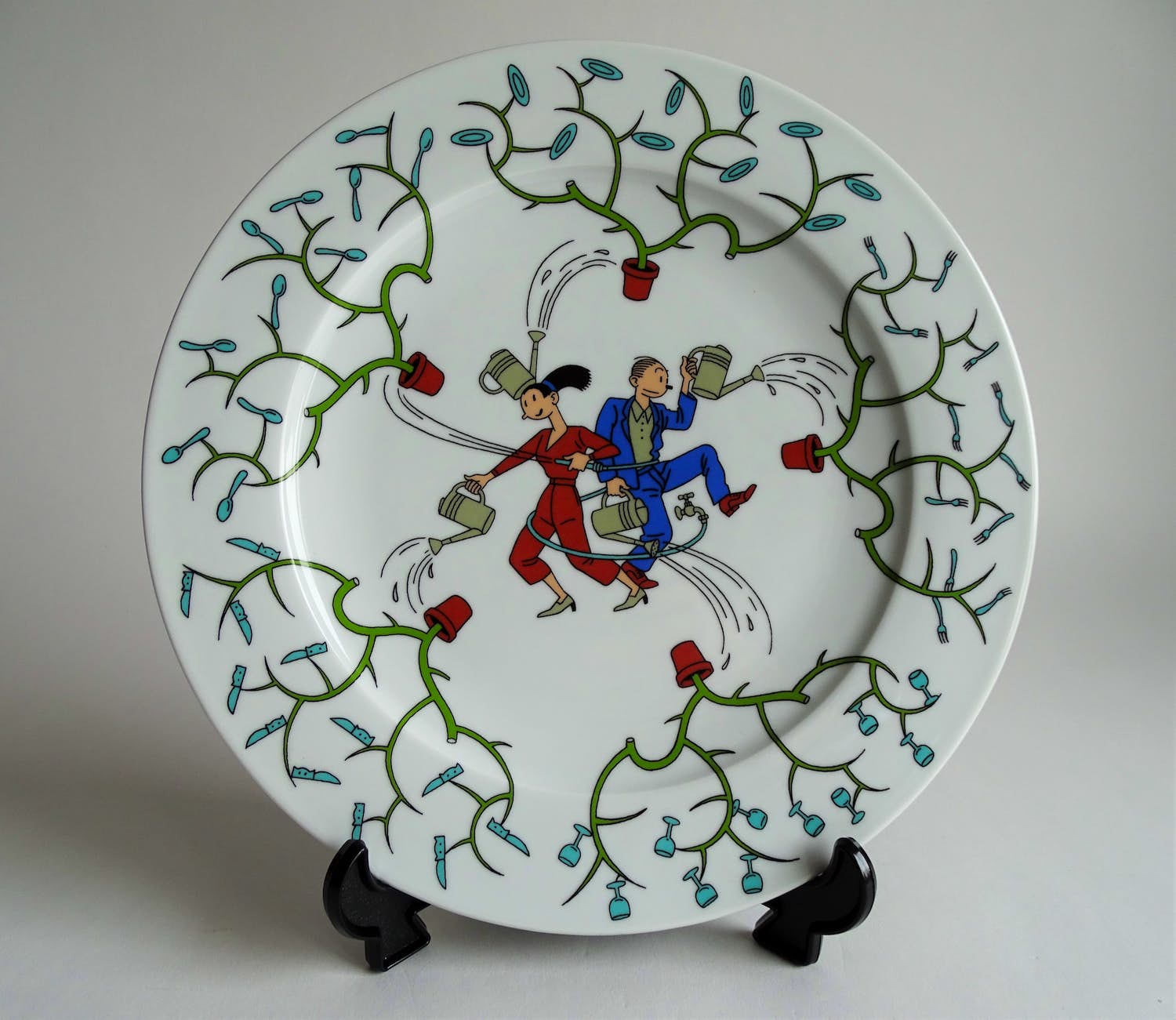 Joost Swarte - voor Randstad bord, anno 2001 verkocht voor € 30!