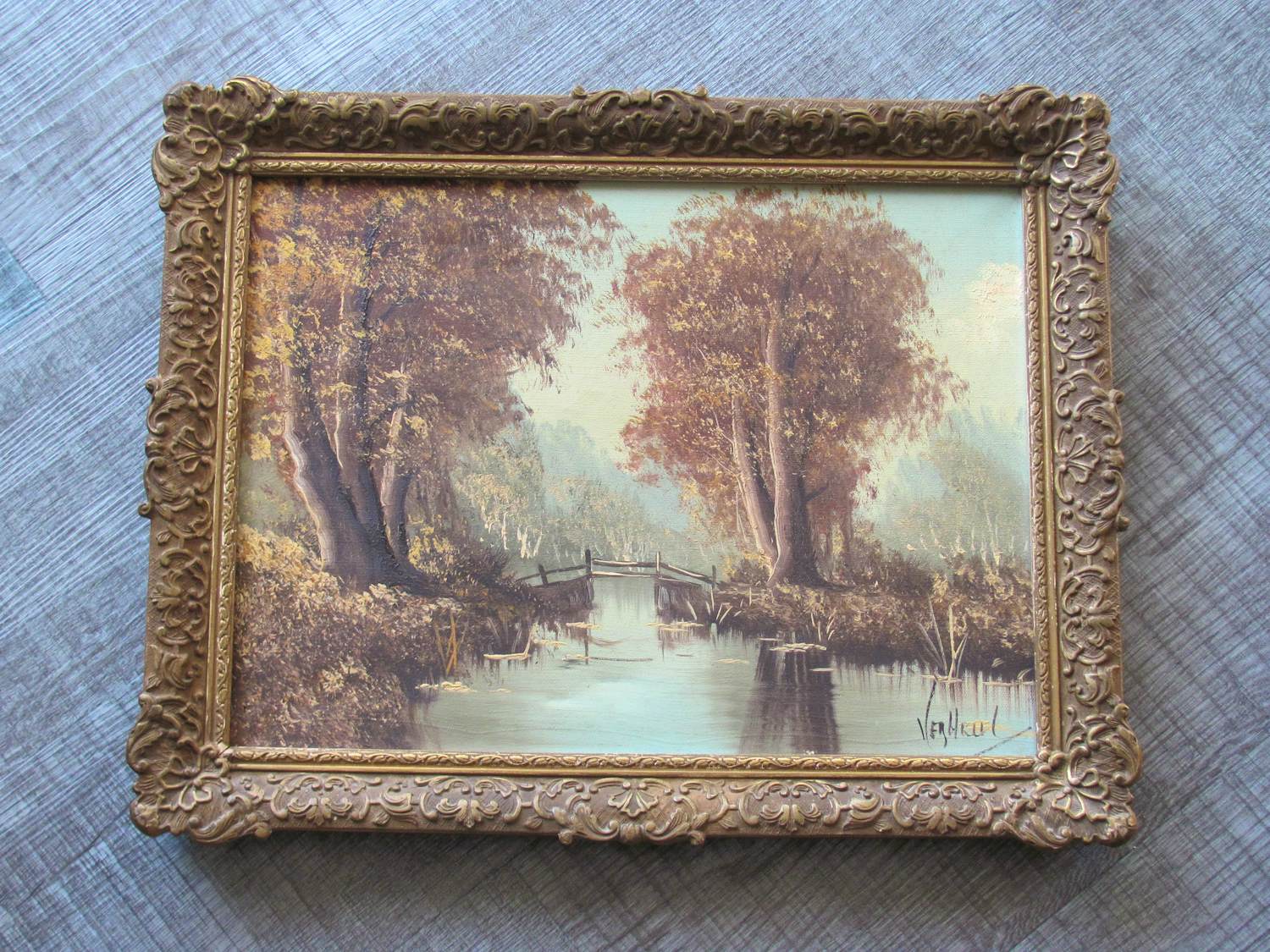 Jan Verheul - landschap met water en bomen kopen? Bied vanaf 50!