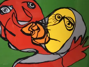 Karel Appel - the green kiss kopen? Bied vanaf 699!