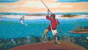 Drago Takac - visser - gesigneerde zeefdruk kopen? Bied vanaf 49!