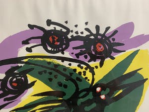 Anton Rooskens - kleurenzeefdruk - 'Lente' - 1973 kopen? Bied vanaf 199!