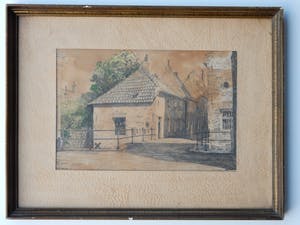 Bob Brobbel - Aquarel Den Bosch / 's Hertogenbosch - Binnendieze kopen? Bied vanaf 25!