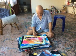 Peter Klashorst - Lot 2 werken - Gemengde techniek - Handgesigneerd !!! kopen? Bied vanaf 145!
