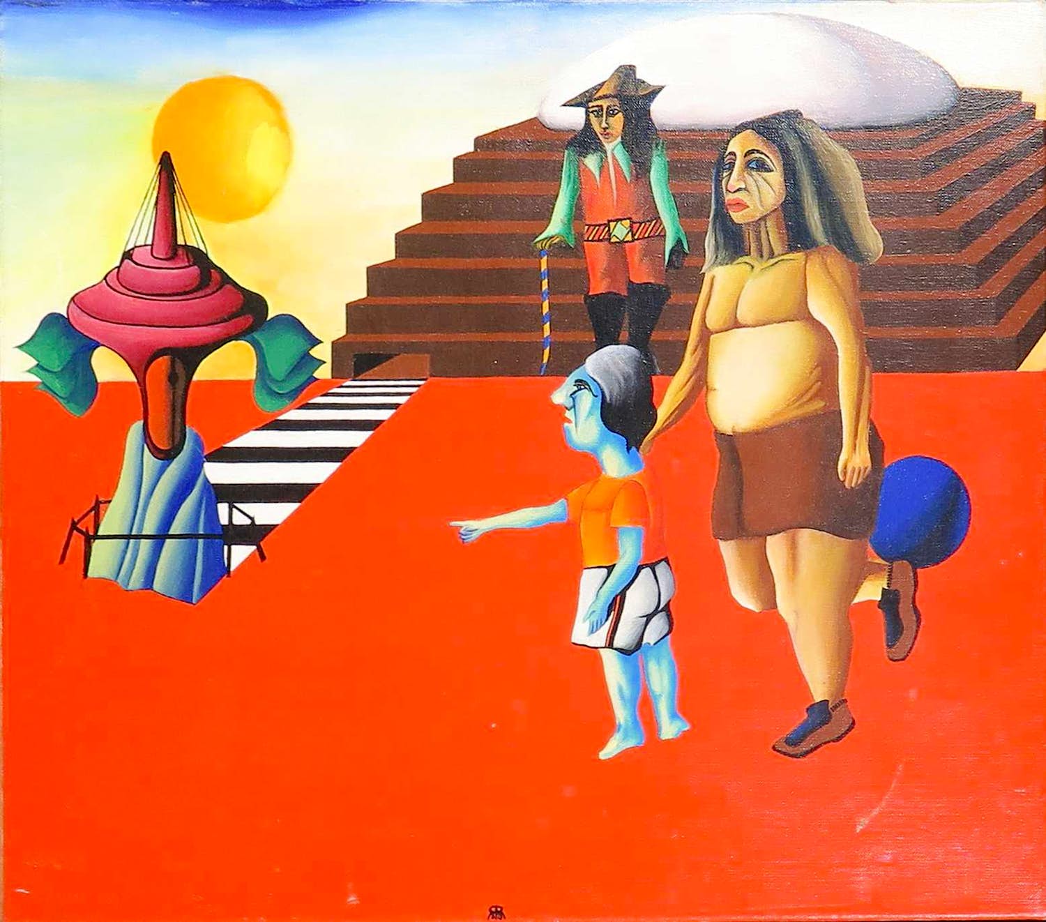 Rudy Martina - Olieverf op doek, Herkomst onbekend - Ingelijst kopen? Bied vanaf 1!