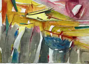 Phil Grisel - 1970 - Aquarel - dubbel gesigneerd verkauft für € 55!