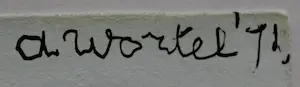 Ans Wortel - Goache: "Wakker worden en uit je zwarte ik stappen..." - 1971 kopen? Bied vanaf 225!