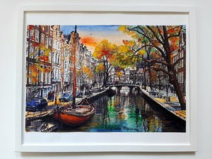 Elena Polyakova - ELVA - Herfst gracht in Amsterdam kopen? Bied vanaf 65!