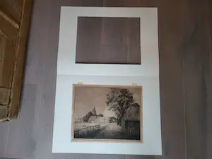 Jac. J. Koeman - ets, boerderijgezicht, gesigneerd kopen? Bied vanaf 45!