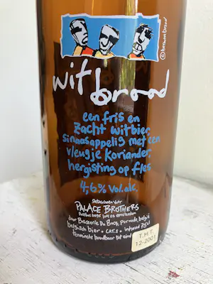 Herman Brood - gezeefdrukte bierfles - "Wit Brood" - 1999 kopen? Bied vanaf 20!