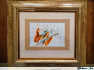 Herman Brood - Echt, geniet van agressie (SCHITTEREND INGELIJST!) kopen? Bied vanaf 595!