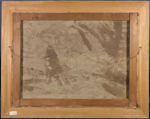 Niet of onleesbaar gesigneerd - Olieverf op doek, Hollands landschap met molen - Ingelijst kopen? Bied vanaf 1!