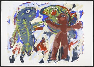 John Lie a Fo - Zeefdruk, Zonder titel kopen? Bied vanaf 1!