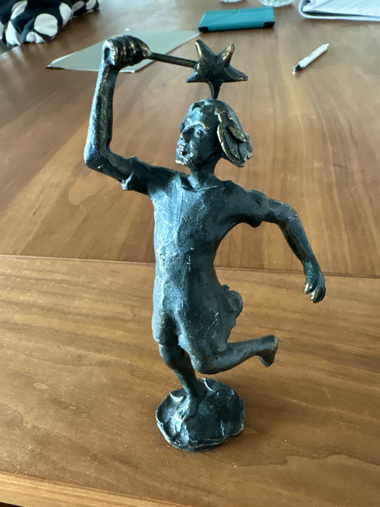 Corry Ammerlaan - Brons beeldje „Meisje met ster“ kopen? Bied vanaf 45!