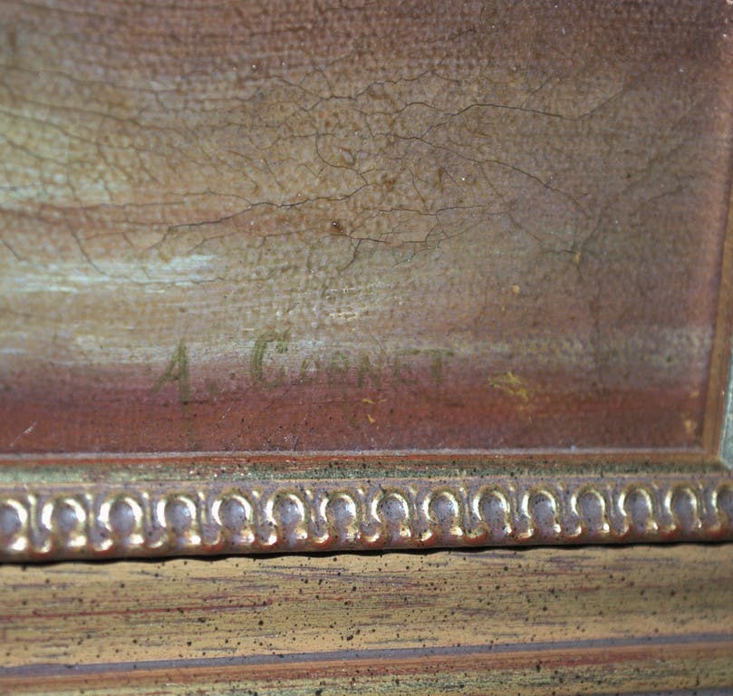 Niet of onleesbaar gesigneerd - mogelijk Alphonse Cornet (1814-1874) -19e eeuws olieverfschilderij kopen? Bied vanaf 35!