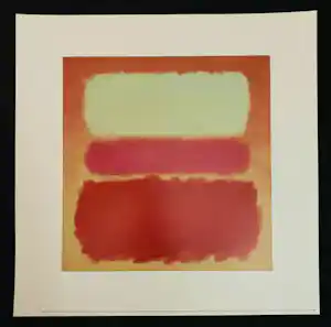 Mark Rothko - "White Cloud Over Purple 1957" Offsetlithografie. vendu pour 95€ !