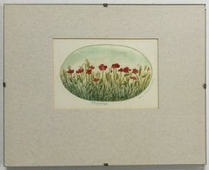 Truusje Mul - Klaproosjes | kleuren ets - ingelijst kopen? Bied vanaf 19!