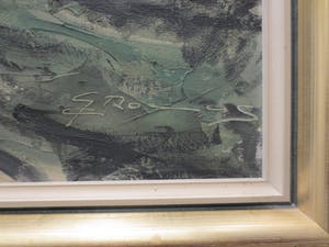 Gerard Roemers - Frankrijk, Zandpad langs beek.. kopen? Bied vanaf 80!