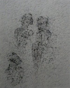 Kees Spermon - ets: moeilijk om voorover te buigen I - 1978 kopen? Bied vanaf 45!