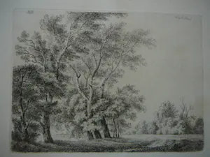 Therese Holbein von Holbeinsberg - Landschap met bomen kopen? Bied vanaf 50!