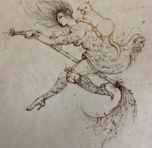 Leonor Fini - Aquatint La Sorcière sur le Balai kopen? Bied vanaf 75!