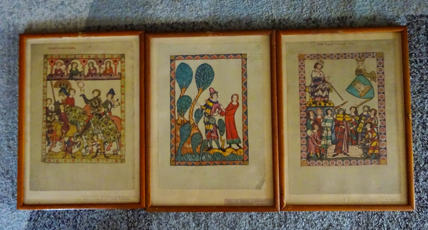 Niet of onleesbaar gesigneerd - Middeleeuws Minnesangers kopen? Bied vanaf 1!