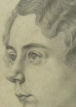 Niet of onleesbaar gesigneerd - Portret van jonge vrouw - potlood kopen? Bied vanaf 1!