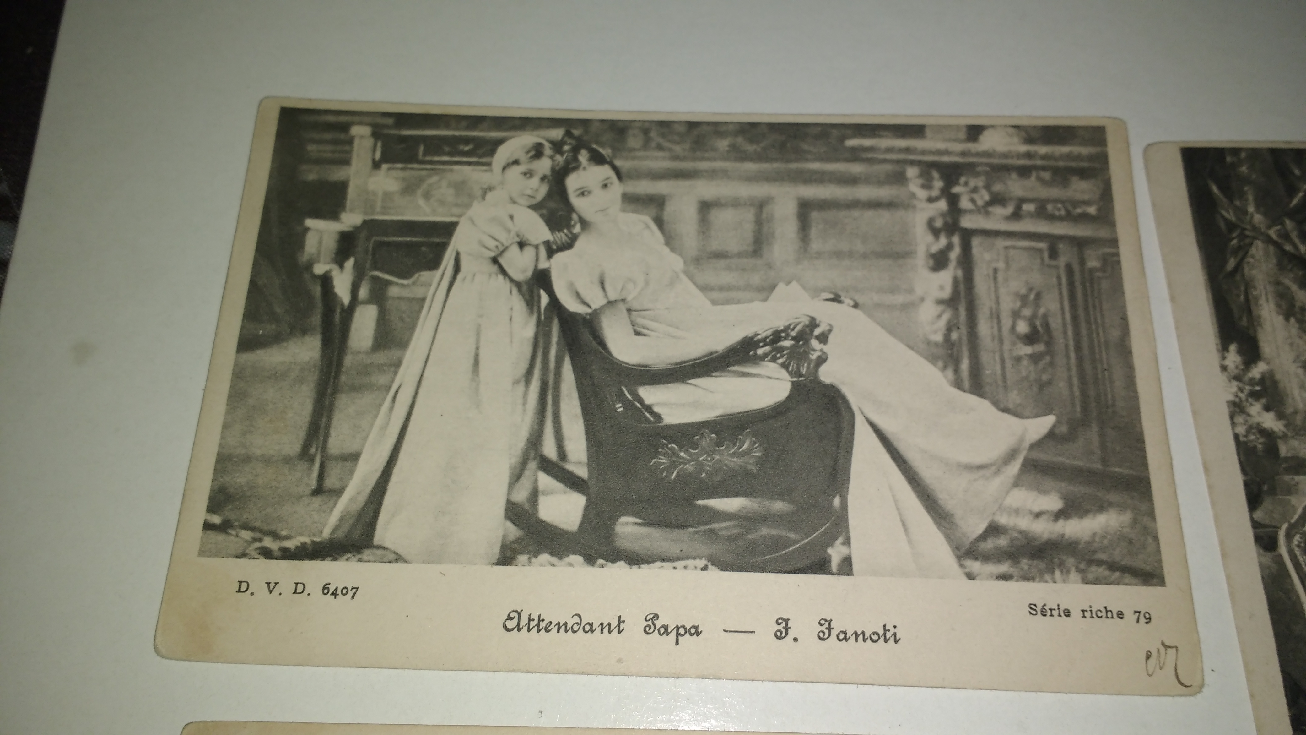 Niet of onleesbaar gesigneerd - 17 zeer oude Postkaart - thema familie ! TOP kopen? Bied vanaf 1!