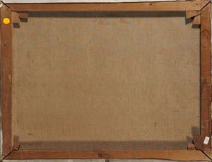 Klaas van den Erve - Olieverf op doek, Aangemeerde platbodem kopen? Bied vanaf 10!