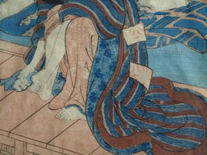 Niet of onleesbaar gesigneerd - Aquarel , “Vrouw wast haar voeten” - ingelijst kopen? Bied vanaf 1!