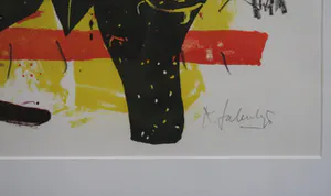 Kees Salentijn - Zeefdruk, Sol Primero - Ingelijst, Galerieprijs €350, 1/2! kopen? Bied vanaf 39!