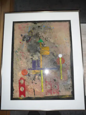 Hans Boomsma - Gemengde techniek op Japans papier kopen? Bied vanaf 50!