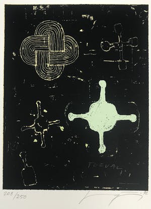 Fik Van Gestel - Gesigneerde zeefdruk - 1992 - "Toeval" - 208/250 kopen? Bied vanaf 25!