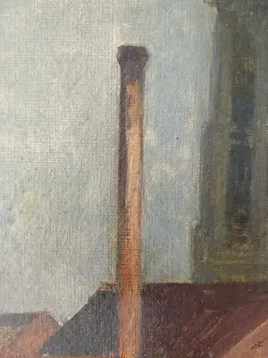 Louis Artan - Stadsgezicht met kathedraal kopen? Bied vanaf 250!