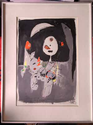 Corneille - Litho- Hommage a FG Lorca (1948) verkocht voor € 295!