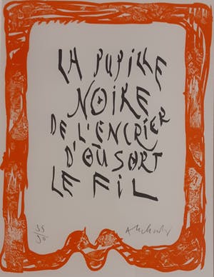 Pierre Alechinsky - "La Pupille Noire ..." kopen? Bied vanaf 375!