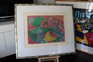 Corneille - Corneille Litho "Couple à paris", 1989 - EA kopen? Bied vanaf 250!