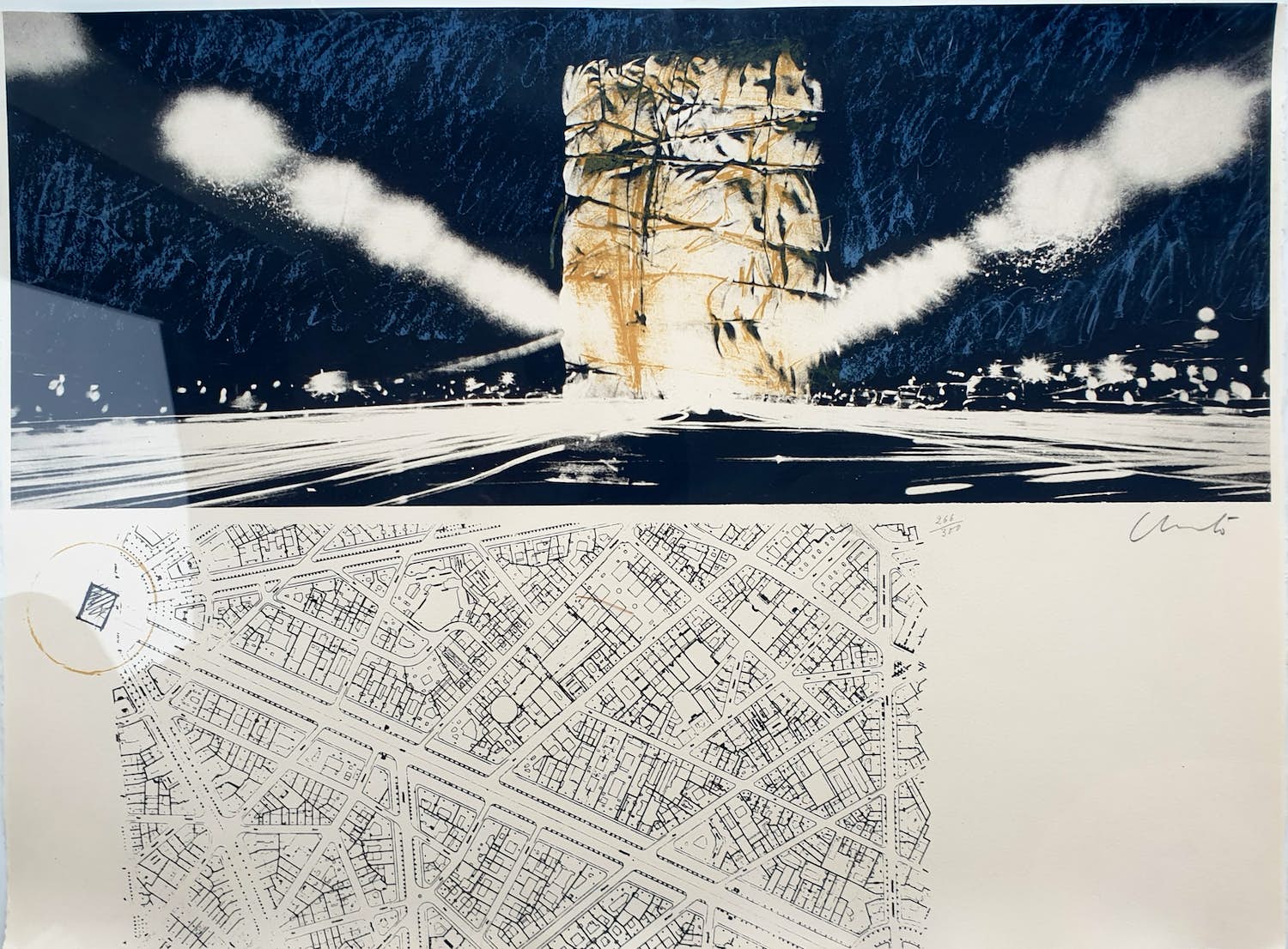 Christo - Arc de Triomphe 1970 - Edition Maeght - in plexiglazen lijst - 266/300 kopen? Bied vanaf 1500!