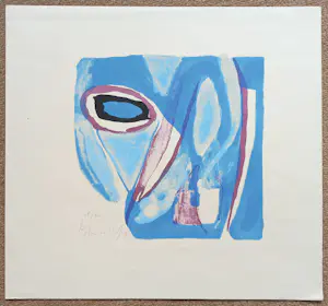 Bram van Velde - Abstracte compositie, litho kopen? Bied vanaf 295!