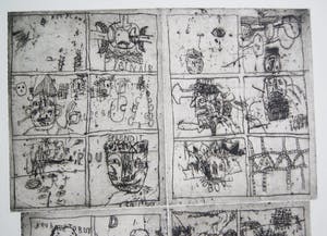 Rik van Iersel - grote zeldzame ets - typerend werk - 2002 kopen? Bied vanaf 150!