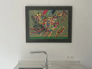 Corneille - Getiteld OISEAU, ingelijst met ontspiegeld glas kopen? Bied vanaf 445!