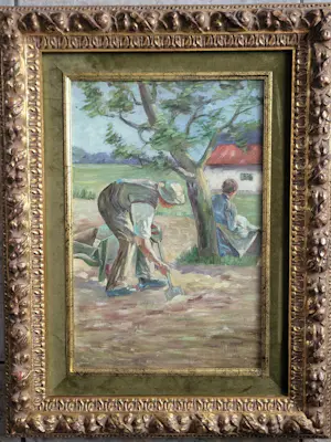 Jozef de Belder - Werk op het platteland in Lier (B) (1914) kopen? Bied vanaf 125!