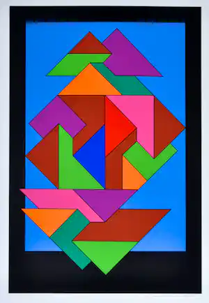 Guy Vandenbranden - Zeefdruk - Gesigneerd - 54x42 cm - 1977 vendu pour 187€ !