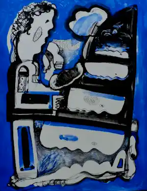 Rein Dool - Kleurenlitho: Kop stukken - 1993 verkauft für € 75!