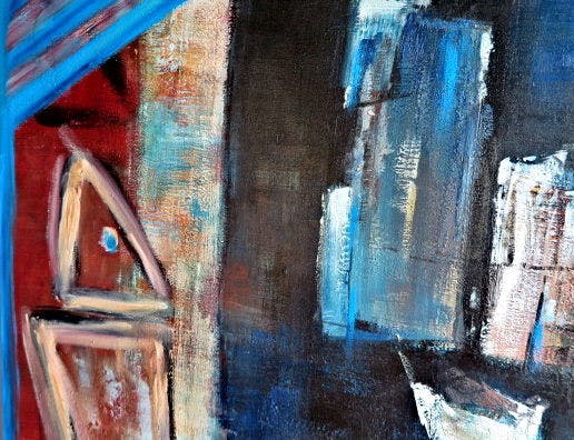 Niet of onleesbaar gesigneerd - Mystic Castel with 2 guards (groot) - Gesigneerd A. Lesmour (?) kopen? Bied vanaf 1!