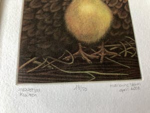 Marianne Stam - Schitterende mezzotint kleuren ets van " KUIKEN " kopen? Bied vanaf 20!