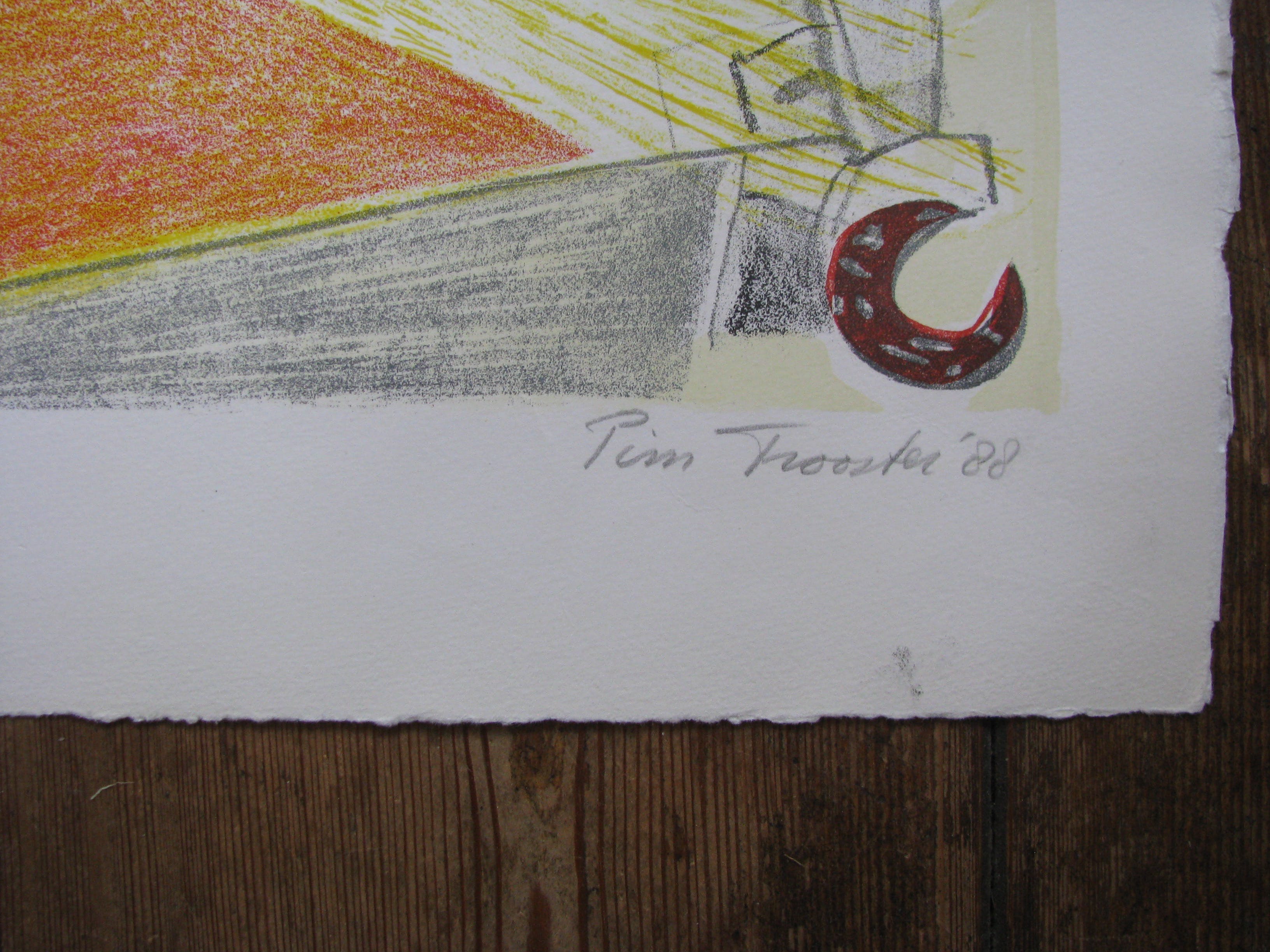 Pim Trooster - 2 kleurenlitho's kopen? Bied vanaf 65!