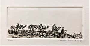 Simon Koene - Kameelkaravaan bij oosterse stad verkocht voor € 25!