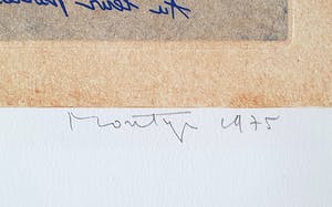 Jan Montyn - 'A fils noble' - Ets - 1975 kopen? Bied vanaf 80!